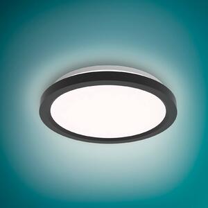 Philips stropné LED svetlo Aio RD čierne Ø 30 cm diaľkové ovládanie, Čierna, Chodba, kov, Moderný, Závesné svietidlo