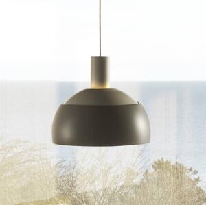 Louis Poulsen závesné svietidlo FJ Elements, šedé, Ø 25 cm, E27, Hliník / sivá / zinok, Obývacia izba / jedáleň, Hliník, Moderný, Závesné svietidlo