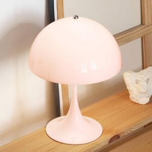 Louis Poulsen Akumulátorová lampa Panthella PORTABLE 250, ružová, IP44, Fialová / ružová, Obývacia izba / jedáleň, Plast, Moderný, Stolová lampa