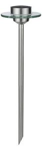 Paulmann - Ufo Solar LED Záhradná Lampa IP44 Stainless Steel/Clear