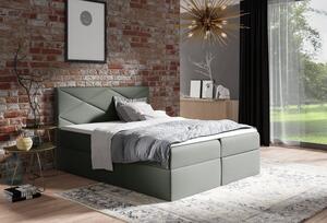 Čalúnená posteľ ZOE - 160x200, šedá + topper ZDARMA