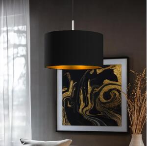 Eglo - LED Luster na lanku TUNJA 1xE27/60W/230V čierna