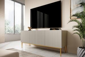 TV stolík Nicole 150 cm - kašmírová / zlatá