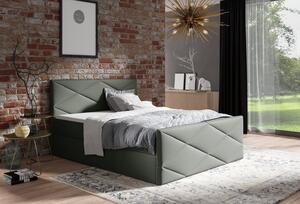 Čalúnená posteľ ZOE LUX - 140x200, šedá + topper ZDARMA