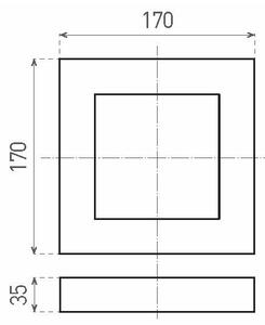 LED Stropné svietidlo LED/12W/230V 2800K 17 cm