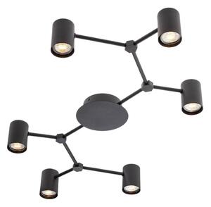 Redo 01-4048 - Bodové svietidlo WEBB 6xGU10/10W/230V čierna