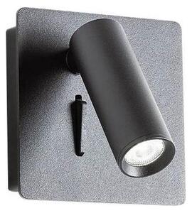 Redo 01-2340 - LED Nástenné bodové svietidlo TOMIX LED/3,2W/230V čierna