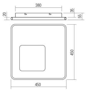 Redo 05-961-LED Stmievateľné stropné svietidlo SINTESI LED/53W/230V 3000-6000K +DO
