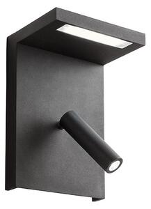 Redo 01-1500 - LED Nástenné bodové svietidlo AGOS LED/6W/230V +LED/3,2W USB čierna