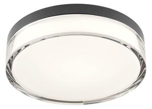 Redo 01-3735 - LED Stropné svietidlo FRISBI LED/12W/230V 3000/4000K IP44 čierna