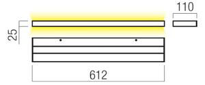 Redo 01-3554 - LED Nástenné svietidlo SEED LED/30W/230V biela