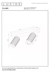 Lucide 09939/02/31 - Bodové svietidlo CLUBS 2xGU10/40W/230V biela