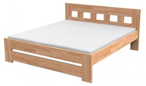 Texpol JANA - masívna buková posteľ s parketovým vzorom - Akcia! 160 x 200 cm