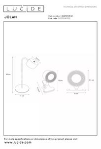 Lucide 46619/03/41 - LED stmievateľná stolová lampa JOLAN LED/3,5W/5V