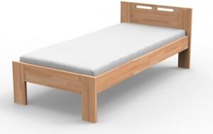 Texpol NELA - masívna buková posteľ s parketovým vzorom - Akcia! 90 x 200 cm