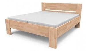 Texpol NIKOLETA - masívna buková posteľ s plným čelom 160 x 190 cm