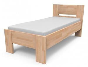 Texpol NIKOLETA - masívna buková posteľ s plným čelom 90 x 200 cm