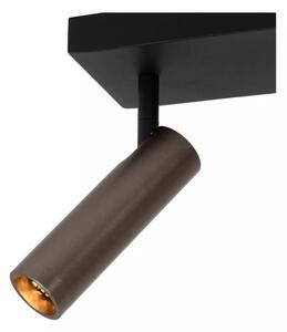 Lucide 22974/02/15 - Bodové svietidlo GRADO 2xGU10/8W/230V čierna/hnedá
