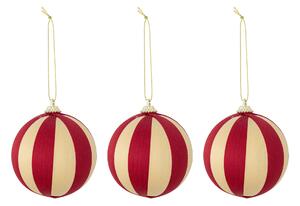 Vianočná ozdoba Wynn Red – set 3 ks