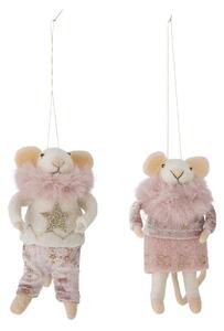 Plstená vianočná ozdoba Peo Wool Rose Myšiak
