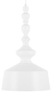 Závesná lampa biele kovové tienidlo stropné svietidlo do interiéru moderný dizajn