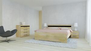 Texpol MONA - masívna buková posteľ s možnosťou preskleného čela 160 x 190 cm