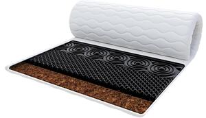 Prístelka z profilovanej 7-zónovej peny HR H30 + kokos 90x200 cm BLACK 6 cm