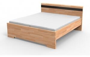 Texpol MONA - masívna buková posteľ s možnosťou preskleného čela 140 x 190 cm