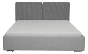 Čalúnená manželská posteľ 180x200 WILSTER - šedá / zelená