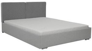 Čalúnená manželská posteľ s úložným priestorom 180x200 WILSTER - šedá / zelená