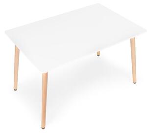 Moderný jedálenský stôl v bielej farbe Biela
