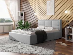 Jednolôžková posteľ s roštom 120x200 PALIGEN 2 - svetlá šedá