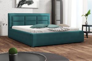Manželská posteľ s roštom 160x200 PALIGEN 2 - modrá