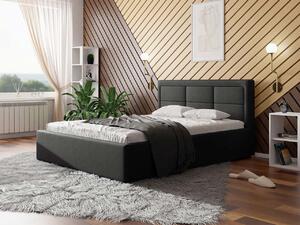 Jednolôžková posteľ s úložným priestorom a roštom 120x200 PALIGEN 2 - šedá 1