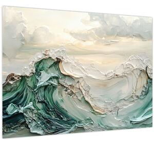 Obraz - 3D abstrakcie mora (70x50 cm)