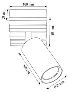 Brilagi - Bodové svietidlo SELE WOOD 1xGU10/30W/230V čierne/drevo