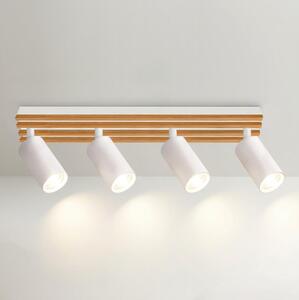Brilagi - Bodové svietidlo SELE WOOD 4xGU10/30W/230V biela/drevo