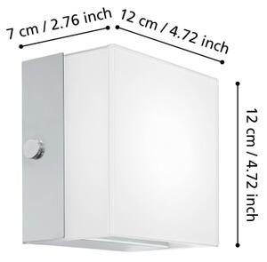 Eglo 95747 - LED nástenné svietidlo ALEA 2 LED/3,7W/230V
