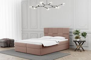 Boxpringová posteľ ALEXIA - 140x200, ružová