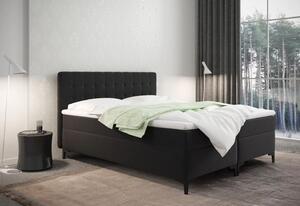Americká posteľ s úložným priestorom DAJANA - 200x200, čierna
