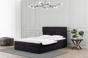 Boxpringová posteľ ALEXIA - 160x200, čierna