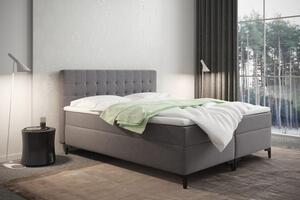 Americká posteľ s úložným priestorom DAJANA - 180x200, šedá