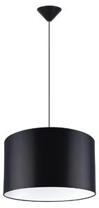 Závesné svietidlo Nova, 1x čierne textilné tienidlo, (fi 40 cm)