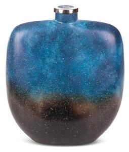 EUROFIRANY Dekoratívna váza 27 cm x 10 cm modrá
