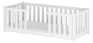 Detská posteľ so zábranami NORENE - 90x200, biela