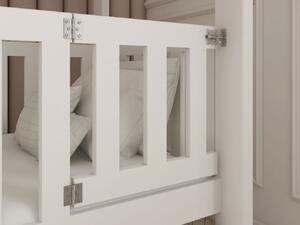 Poschodová posteľ s úložným priestorom EVANTIA - 80x180, biela