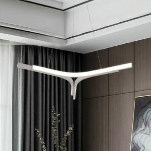 LED závesné svietidlo Alta, strieborná, Ø 70 cm, kov, Chrómová / strieborná, Obývacia izba / jedáleň, Hliník, Moderný, Závesné svietidlo