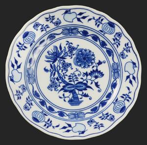 Tanier dezertný 19cm Originál cibuľový porcelán Dubí