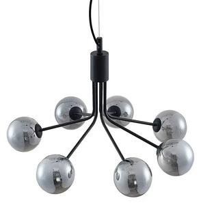 Lucande - Wynina Závěsná Lampa Black/Smoke