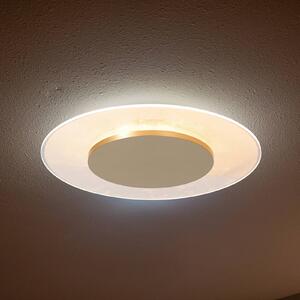 Stropné LED svetlo Lido, zlatá farba, Ø 28 cm, Mosadz / zlato, Obývacia izba / jedáleň, kov, Moderný, Závesné svietidlo